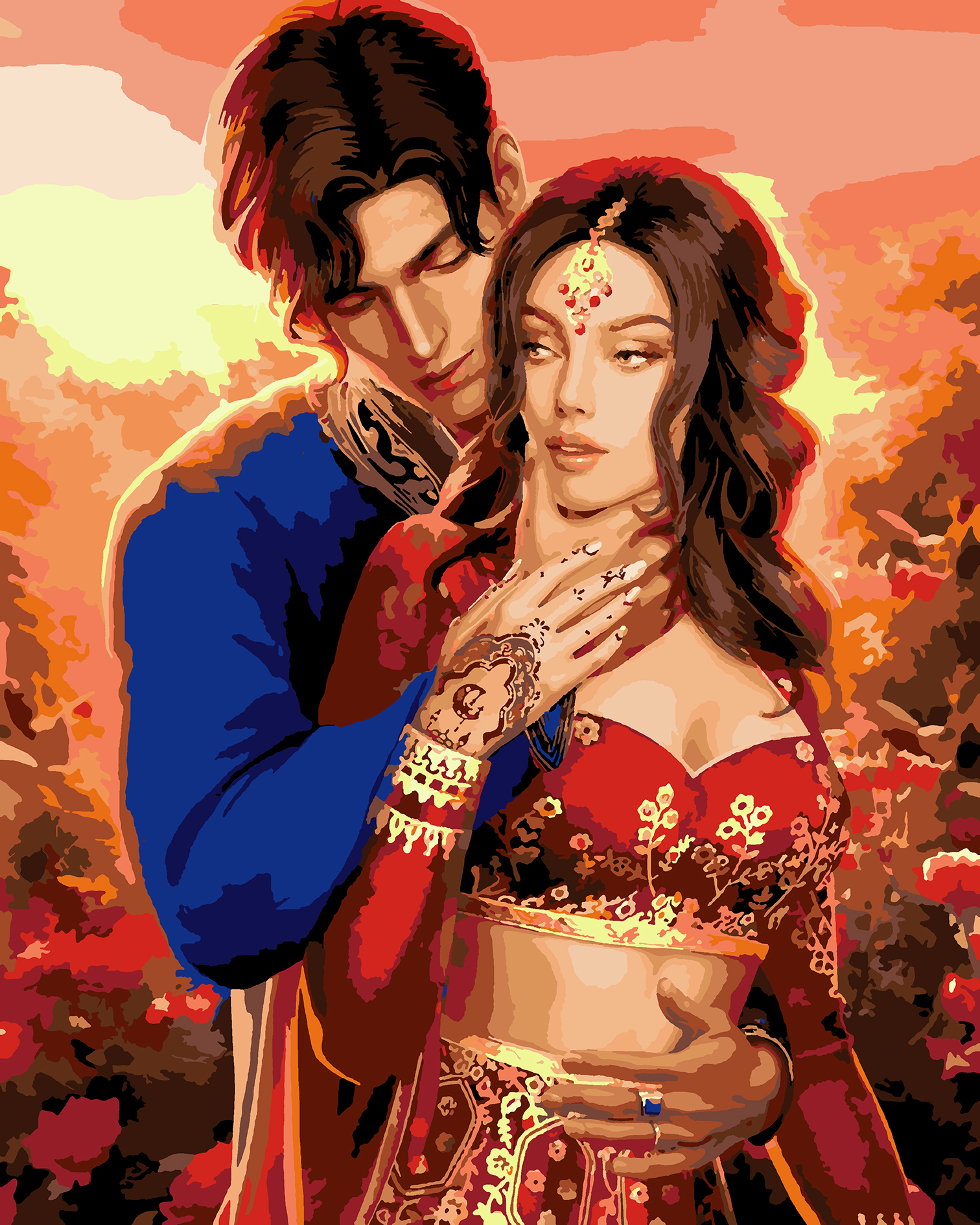 Kali: Call of Darkness, "Amala and Amrit" - Painting by numbers. Romance Club.